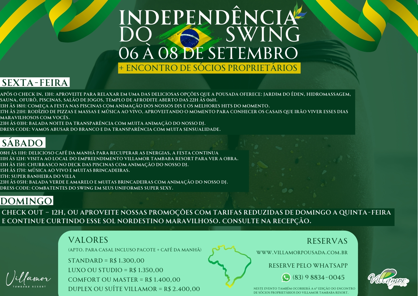 Independência Swing - Pousada Villamor nudista liberal